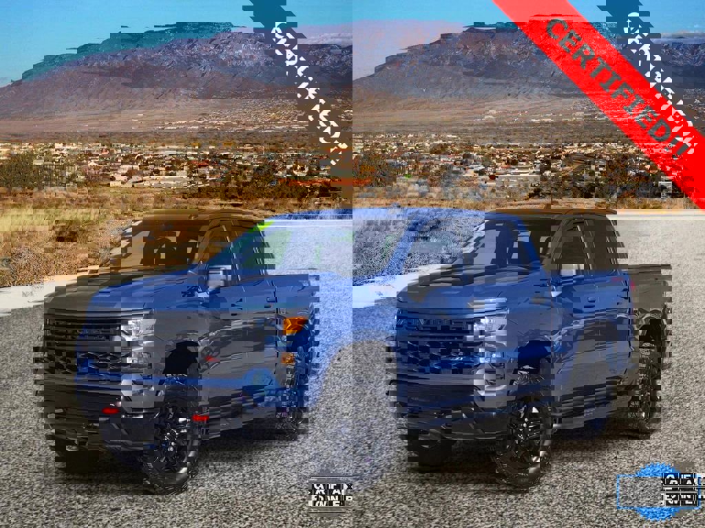 Certified 2024 Chevrolet Silverado 1500 Custom Trail Boss w/ LPO, Dark Essentials Package