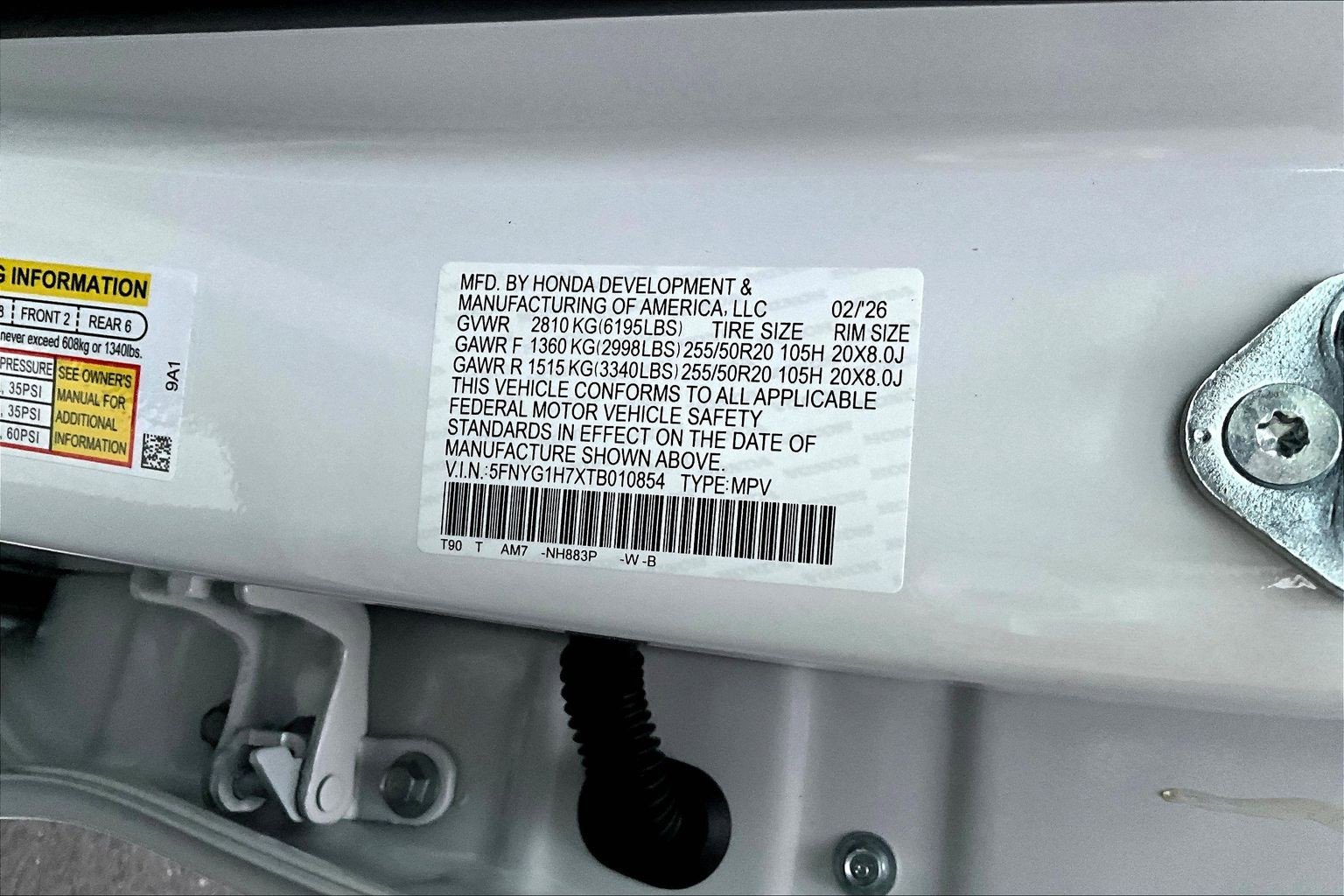 New 2026 Honda Pilot Touring image 22