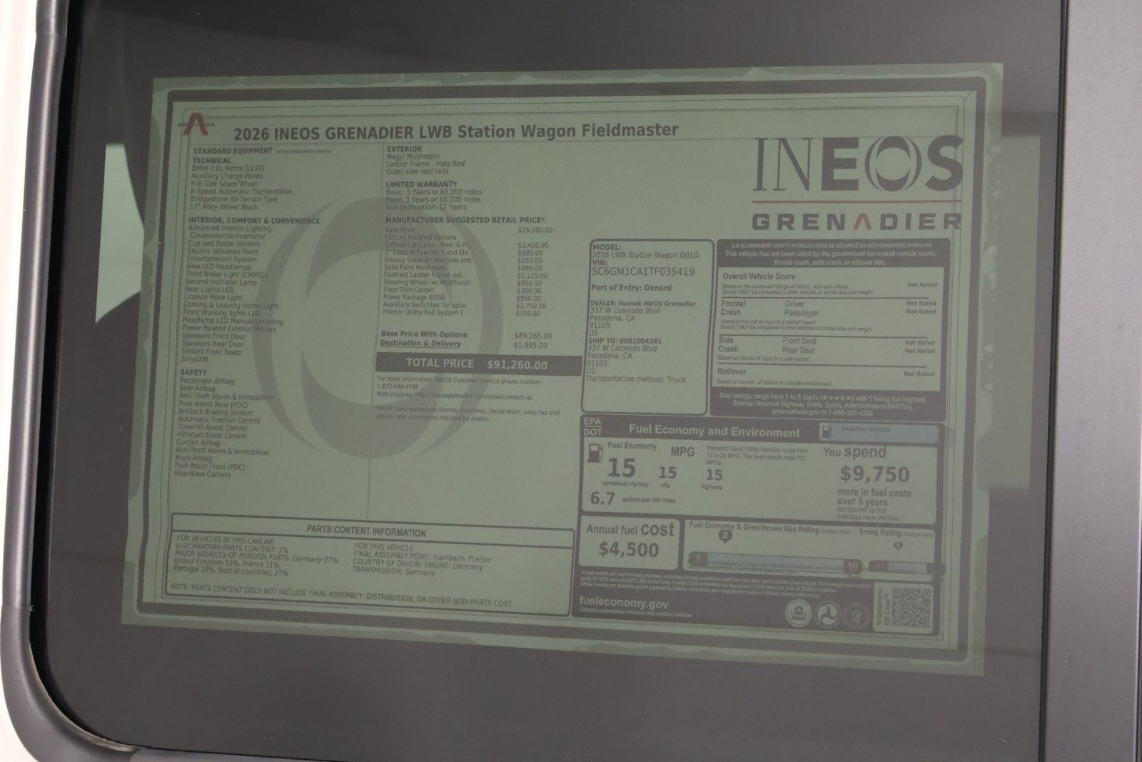 New 2026 INEOS Grenadier Station Wagon AWD/4WD image 23