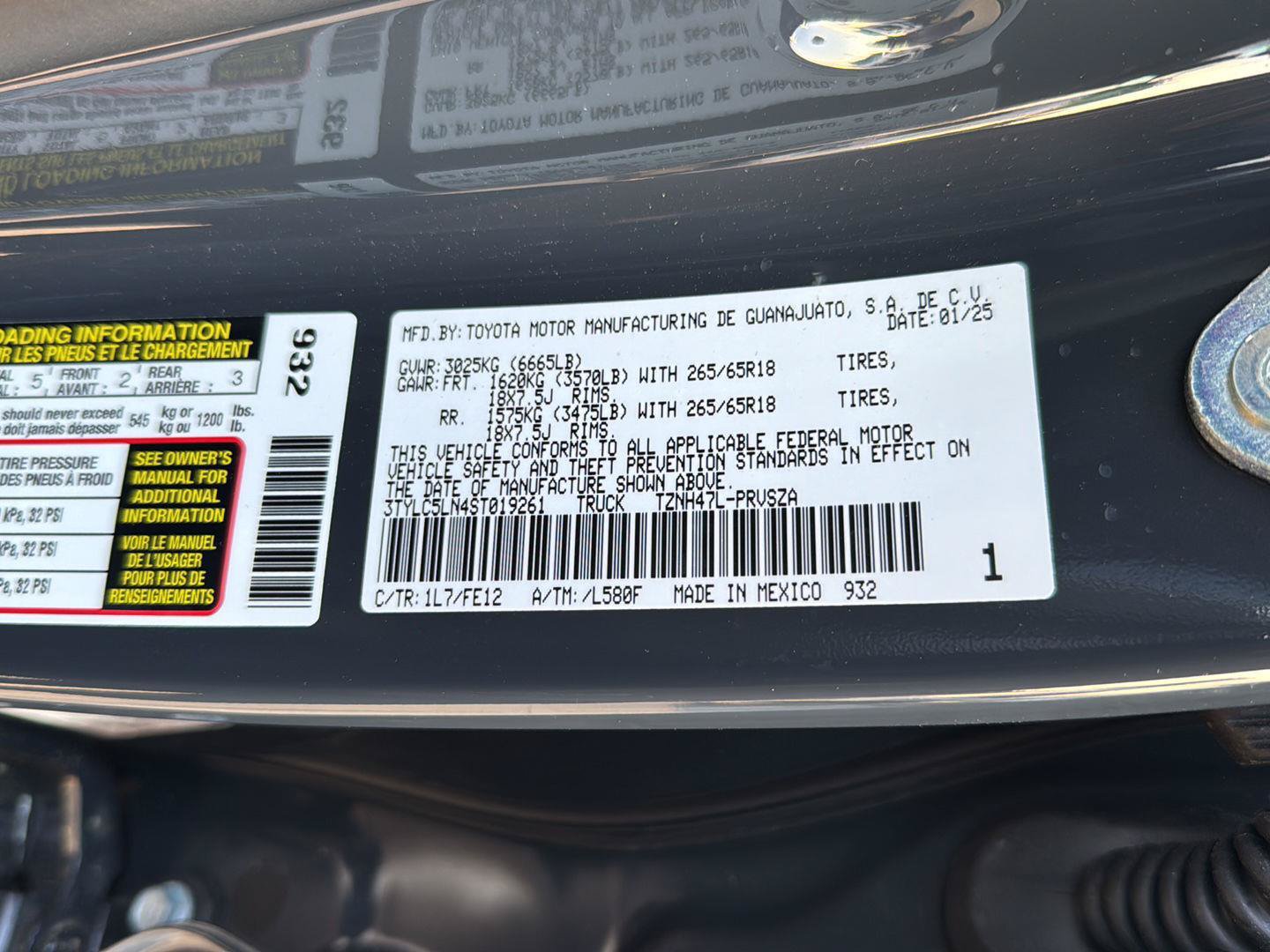 New 2025 Toyota Tacoma TRD Sport AWD/4WD image 31