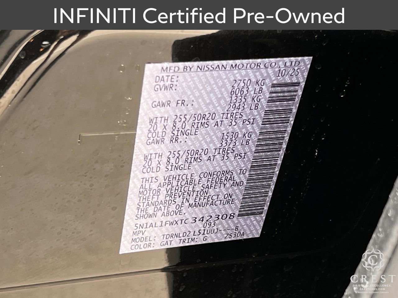 Certified 2026 INFINITI QX60 Sport AWD/4WD image 33