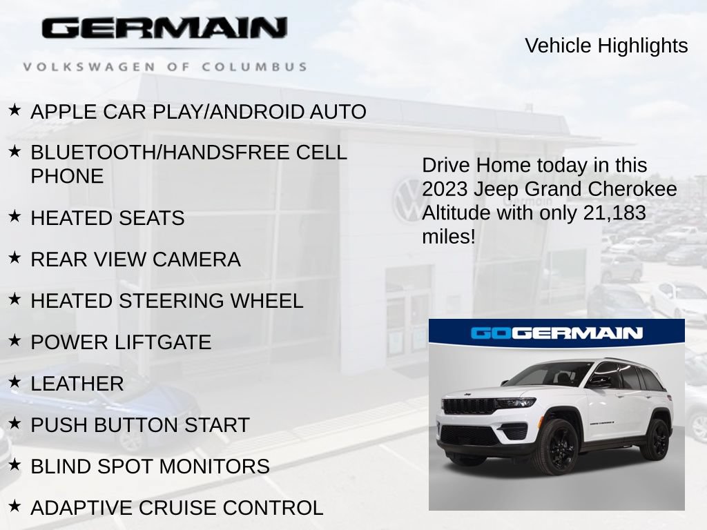 Used 2023 Jeep Grand Cherokee Altitude AWD/4WD image 6