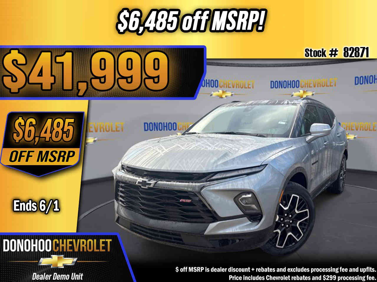 New 2026 Chevrolet Blazer RS FWD image 1