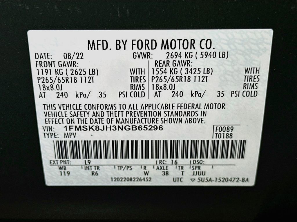 Certified 2022 Ford Explorer Timberline AWD/4WD image 21
