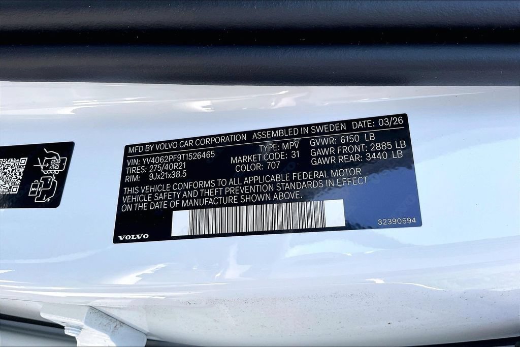 New 2026 Volvo XC90 B6 Ultra w/ Protection Package AWD/4WD image 14