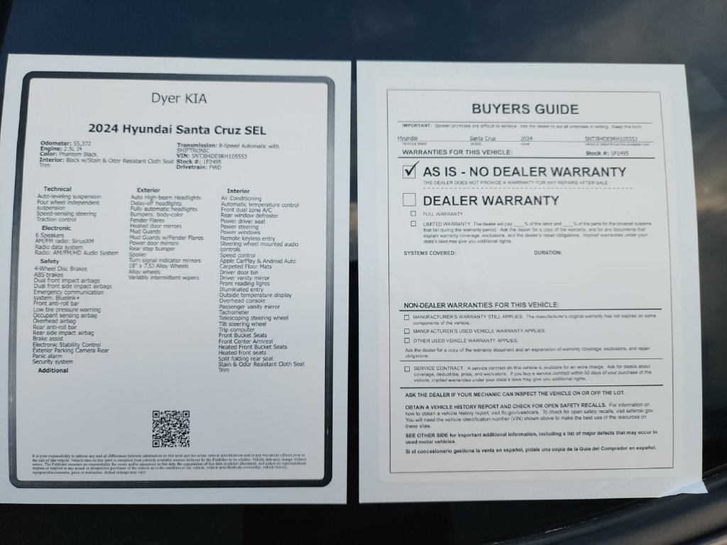 Used 2024 Hyundai Santa Cruz SEL FWD image 22