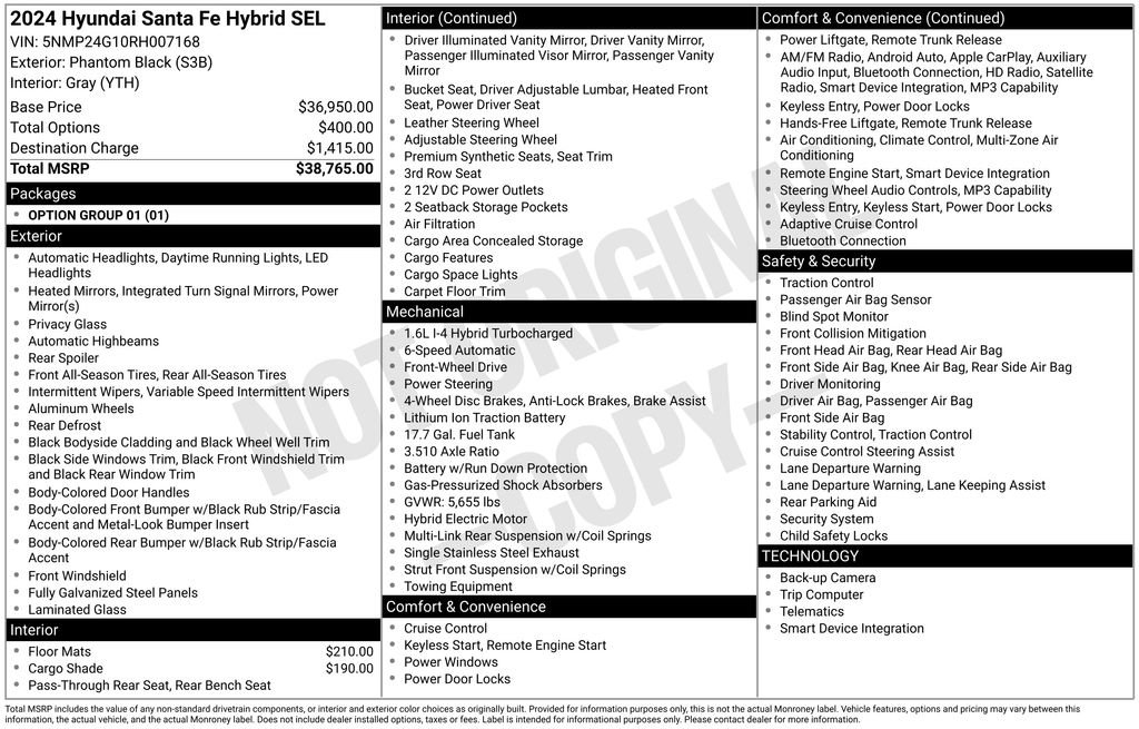 Used 2024 Hyundai Santa Fe SEL image 36