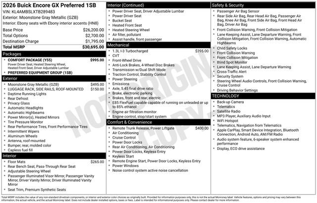 New 2026 Buick Encore GX Preferred w/ Comfort Package FWD image 3