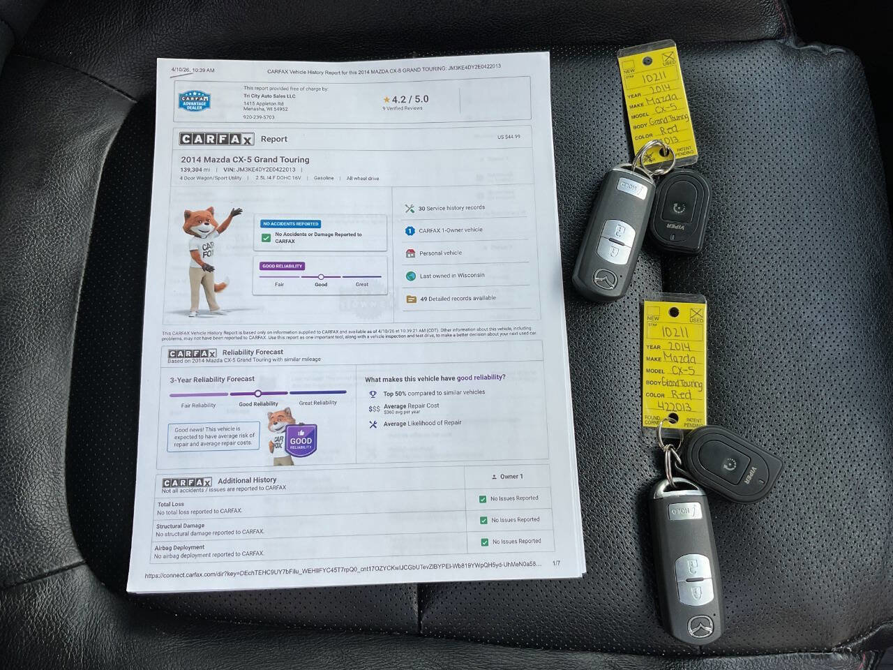 Used 2014 MAZDA CX-5 Grand Touring image 43