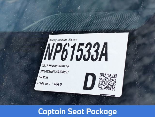 Used 2017 Nissan Armada Platinum w/ Captain Seat Package image 8