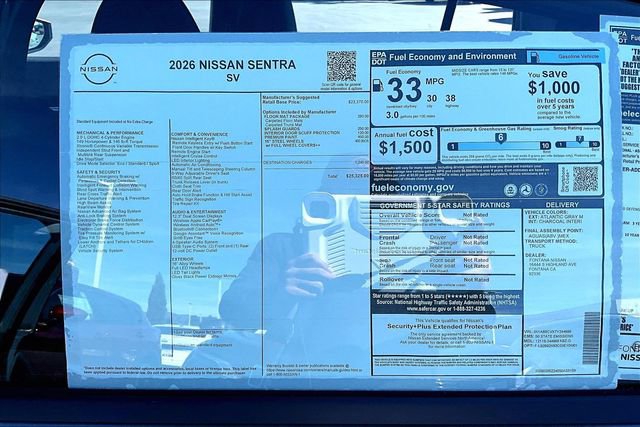 New 2026 Nissan Sentra SV image 12