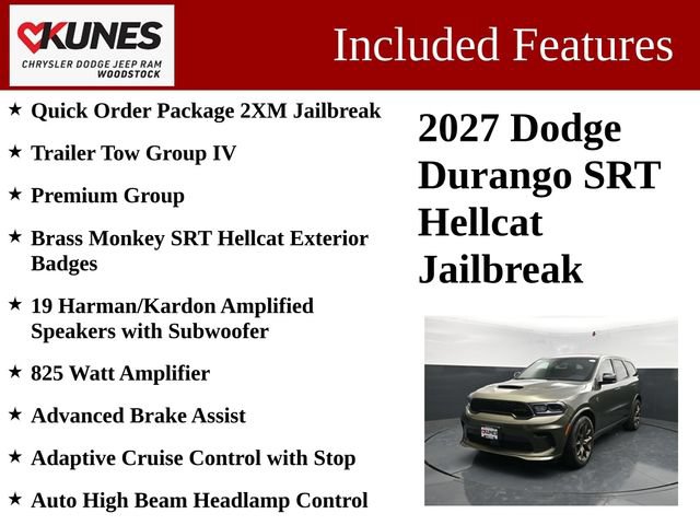 New 2027 Dodge Durango SRT Hellcat w/ Premium Group AWD/4WD image 3