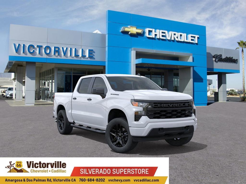 New 2026 Chevrolet Silverado 1500 Custom w/ Turbomax Blackout Package RWD image 1