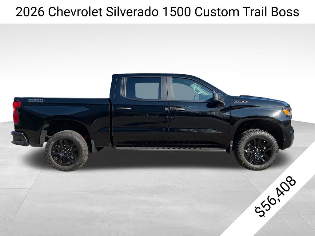 New 2026 Chevrolet Silverado 1500 Custom Trail Boss w/ Midnight Edition image 2