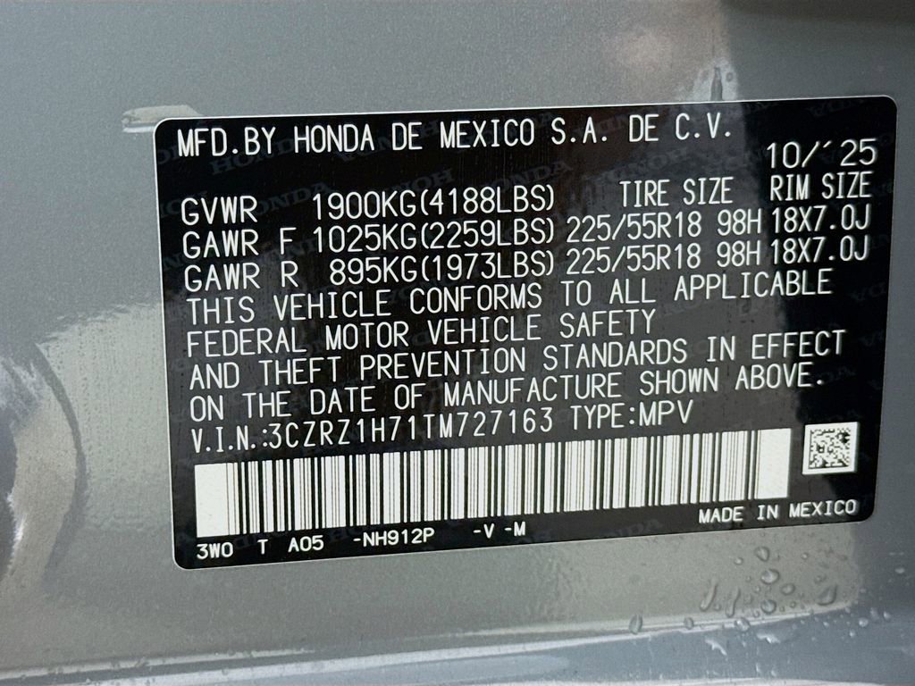 New 2026 Honda HR-V EX-L image 31