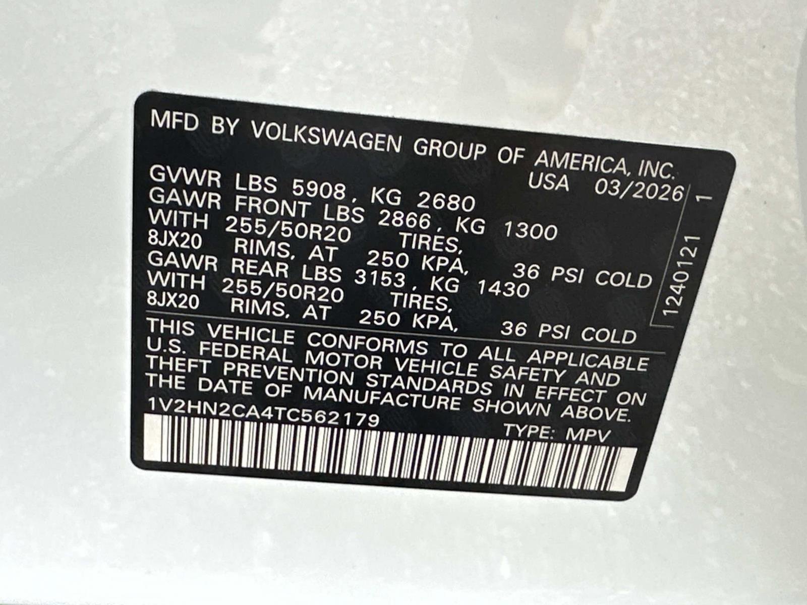 New 2026 Volkswagen Atlas SE image 19