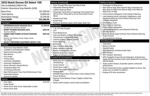 Used 2023 Buick Encore GX Select w/ Experience Buick Package FWD image 21