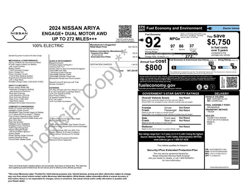 Used 2024 Nissan Ariya AWD image 2