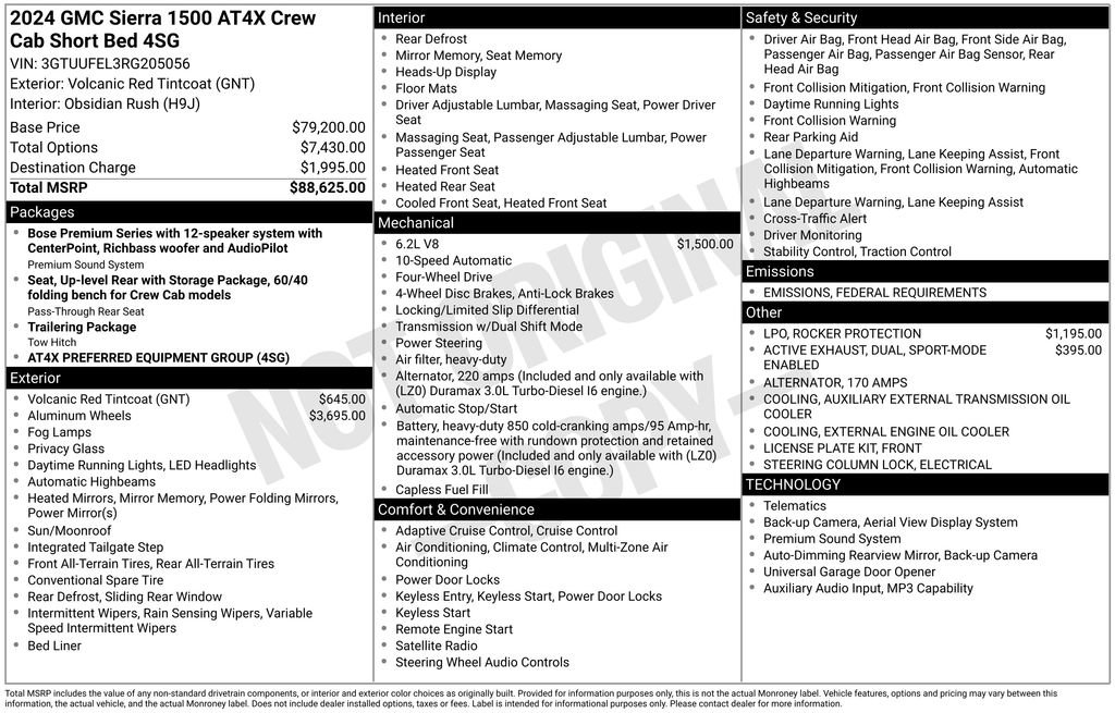 Certified 2024 GMC Sierra 1500 AT4X image 4