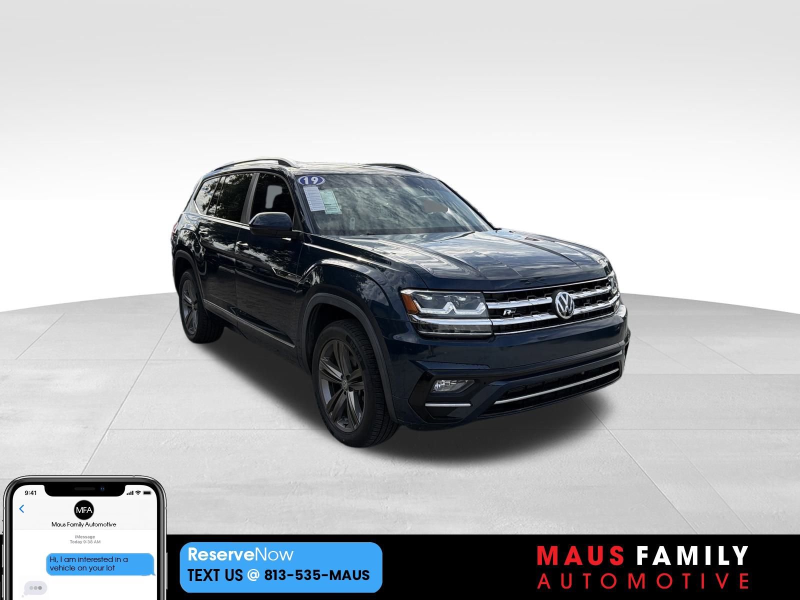 Used 2019 Volkswagen Atlas SE w/ Panoramic Sunroof Package