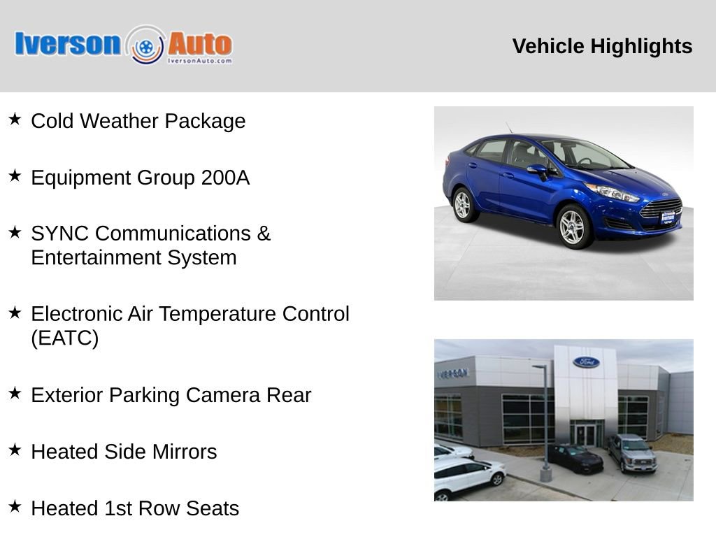 Used 2018 Ford Fiesta SE w/ Cold Weather Package image 2