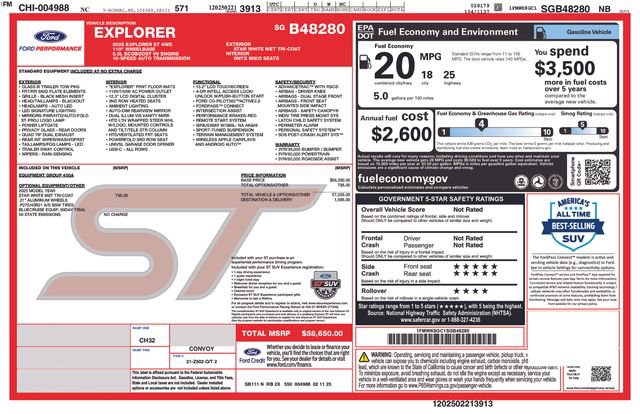 Certified 2025 Ford Explorer ST image 32