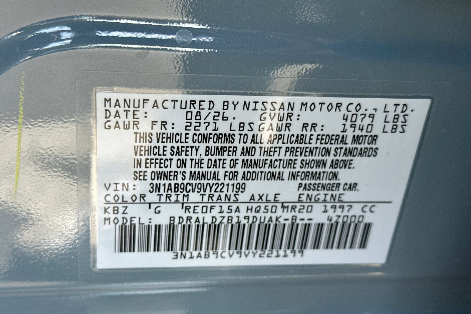 New 2027 Nissan Sentra SV FWD image 33