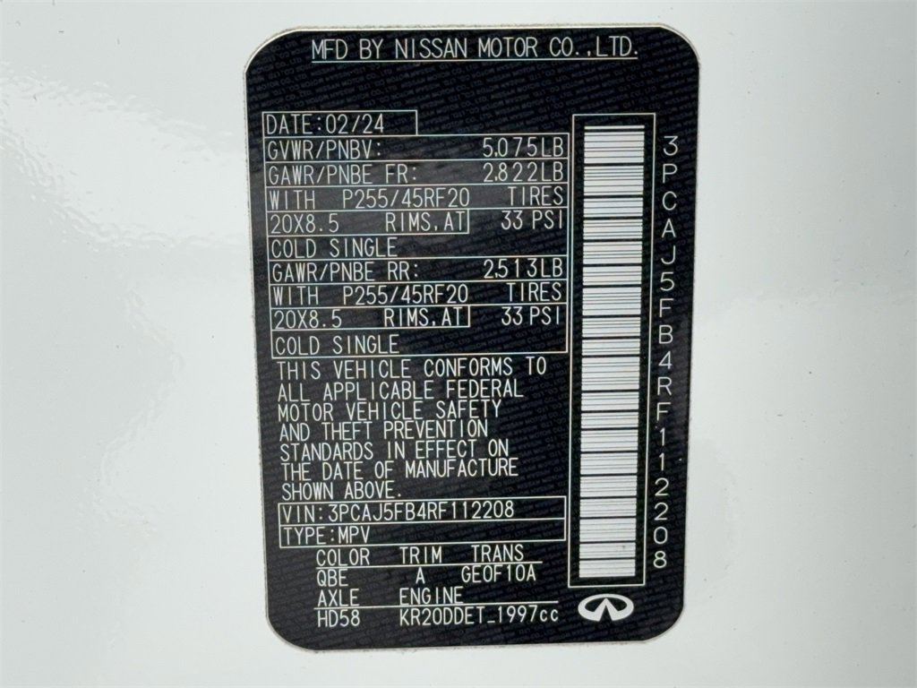 Used 2024 INFINITI QX50 Sport image 58