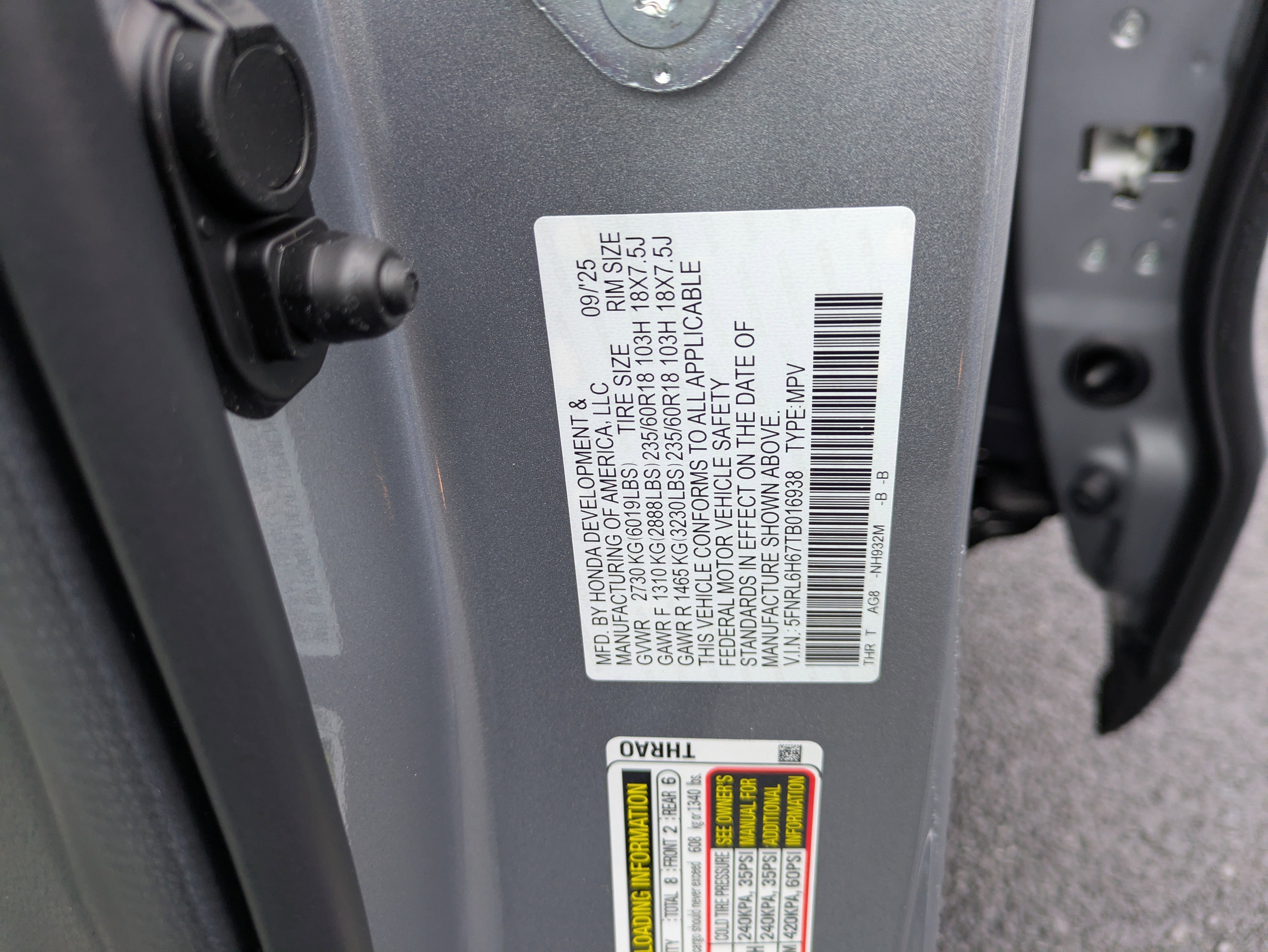 New 2026 Honda Odyssey EX-L image 36