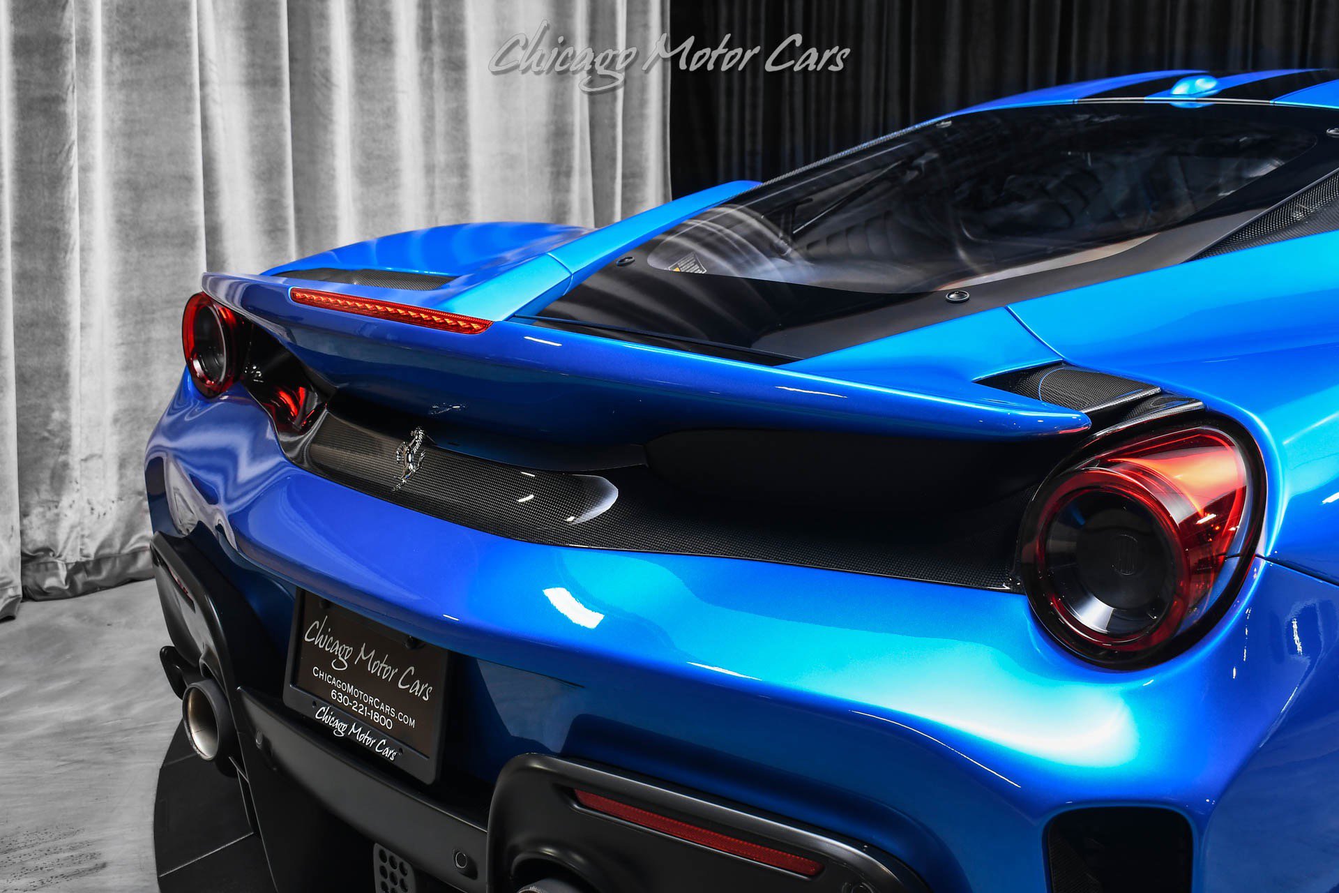 Used 2020 Ferrari 488 Pista Coupe Blu Corsa HRE Wheels Ful image 39