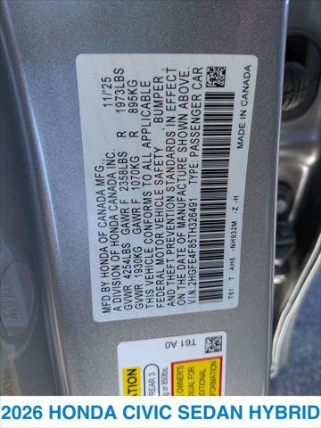 Certified 2026 Honda Civic Sport image 27