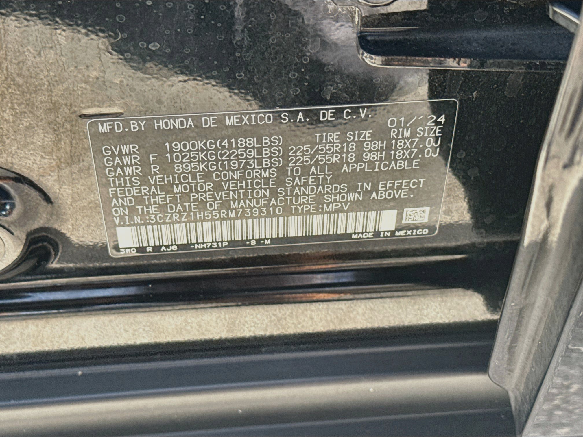 Certified 2024 Honda HR-V Sport image 36