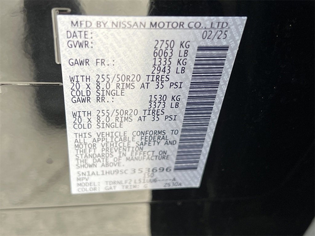 Certified 2025 INFINITI QX60 Autograph w/ Cargo Package image 31