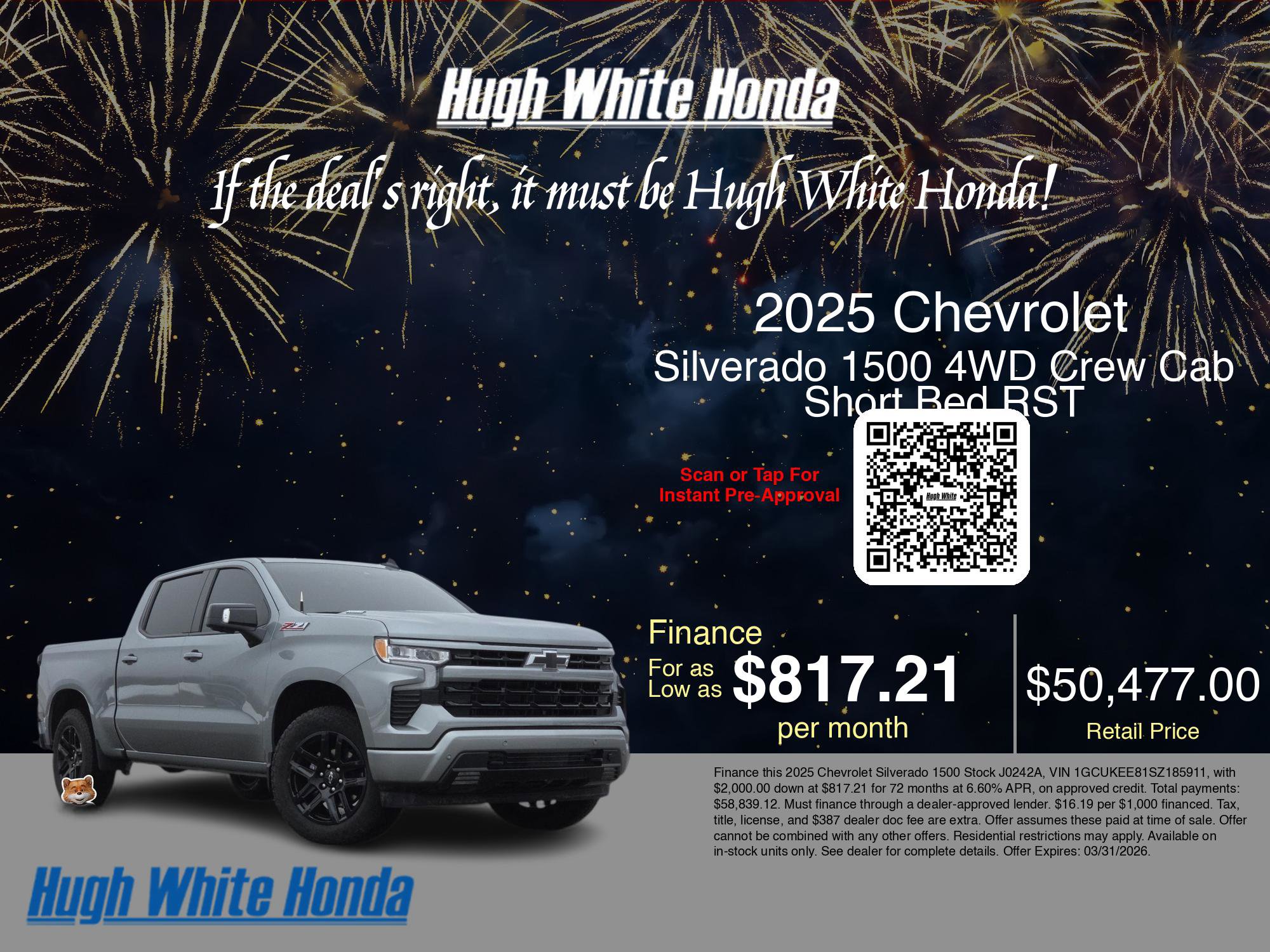 Used 2025 Chevrolet Silverado 1500 RST w/ All Star Edition Plus image 3