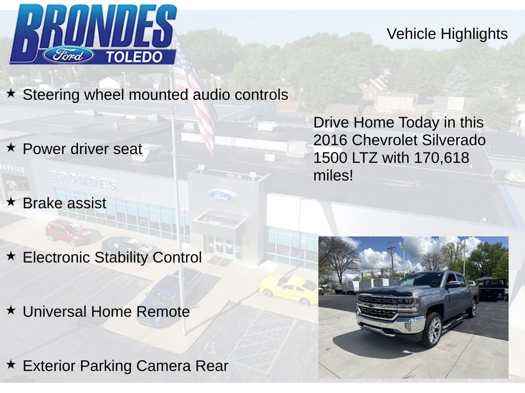 Used 2016 Chevrolet Silverado 1500 LTZ w/ LTZ Plus Package AWD/4WD image 17