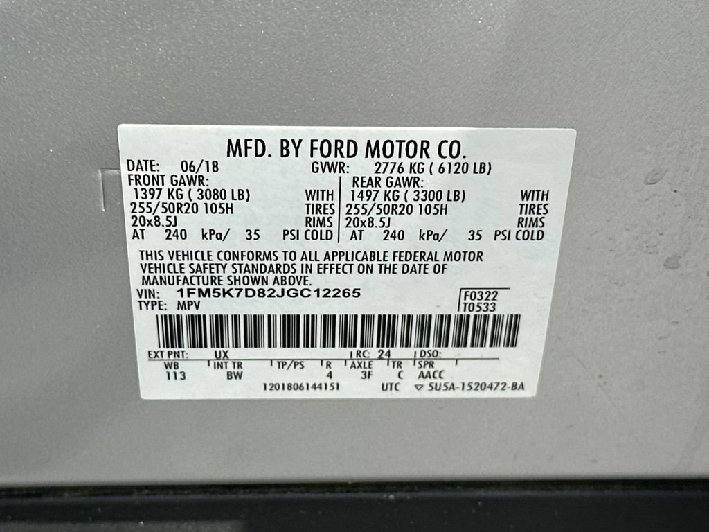 Used 2018 Ford Explorer XLT w/ Equipment Group 202A FWD image 27