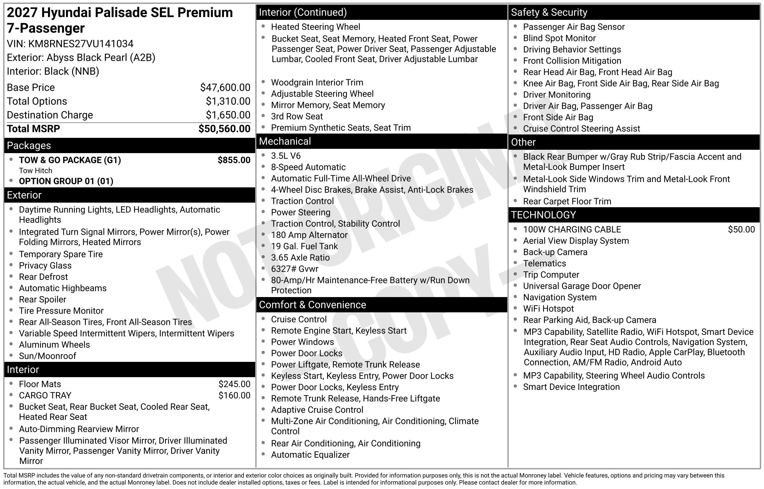 New 2027 Hyundai Palisade SEL w/ Tow & Go Package AWD/4WD image 3
