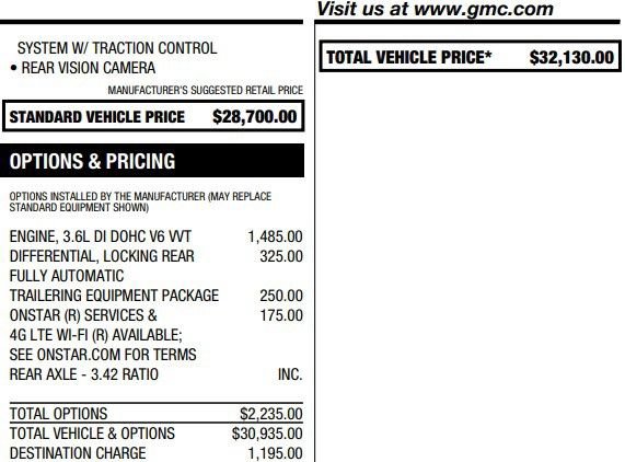 Certified 2022 GMC Canyon Elevation Standard w/ Trailering Package RWD image 2