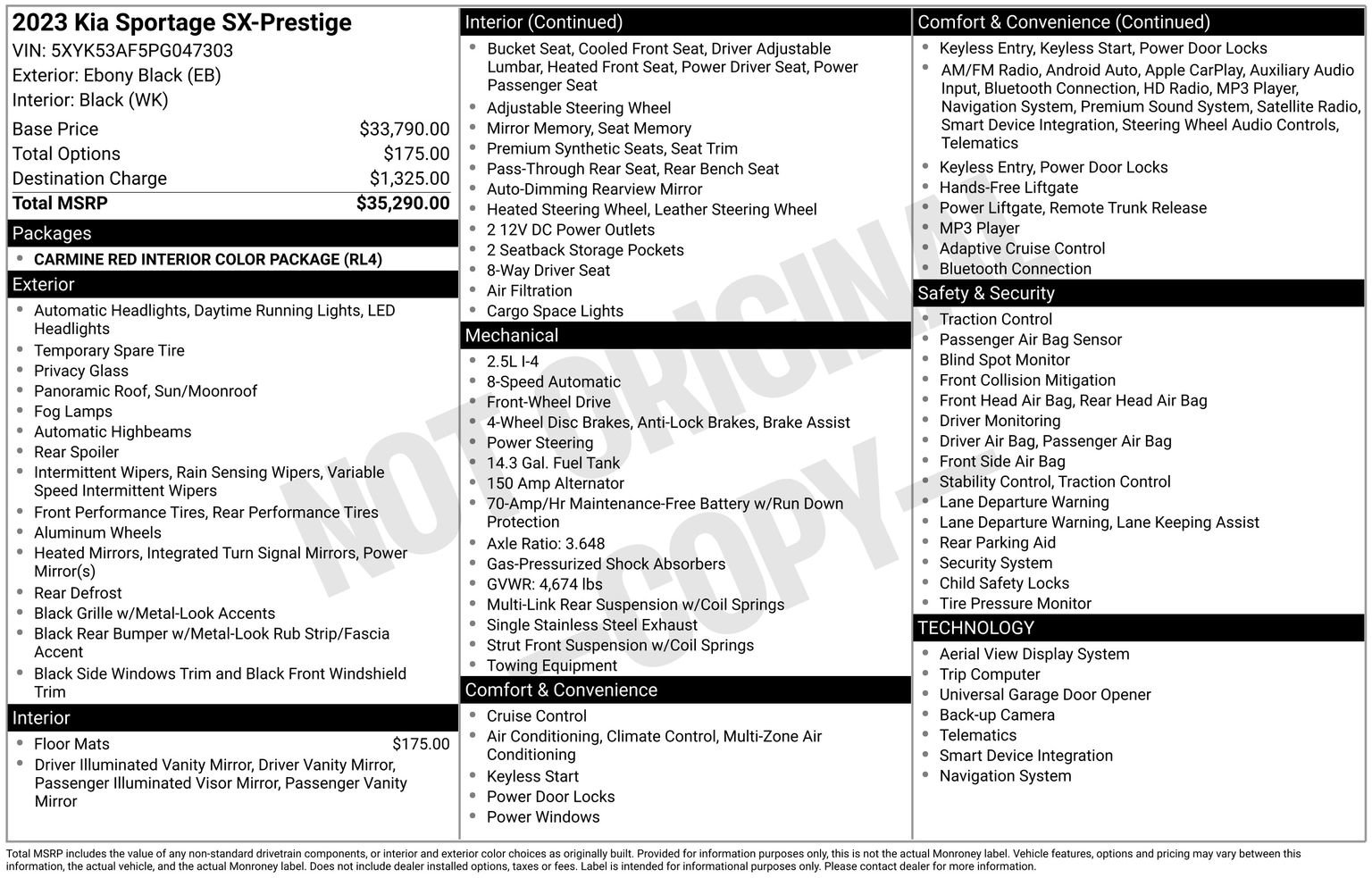 Used 2023 Kia Sportage SX image 34