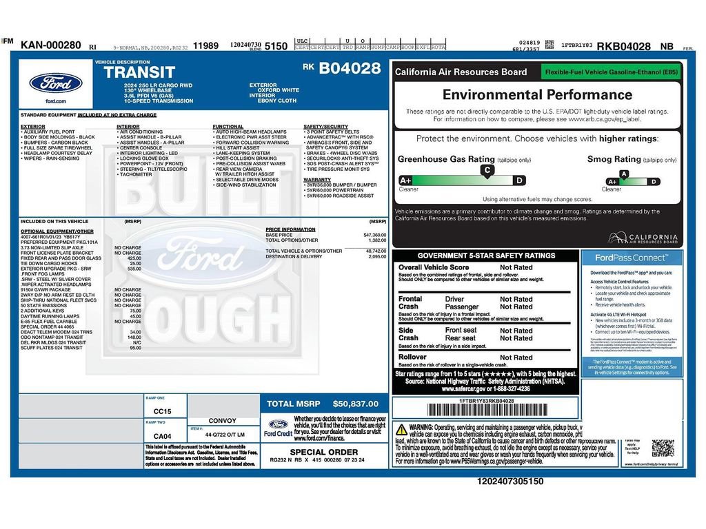 Used 2024 Ford Transit 250 Low Roof w/ Exterior Upgrade Package image 32