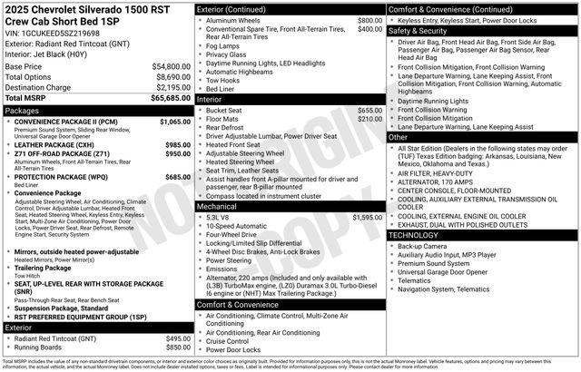 Used 2025 Chevrolet Silverado 1500 RST w/ Convenience Package II image 5