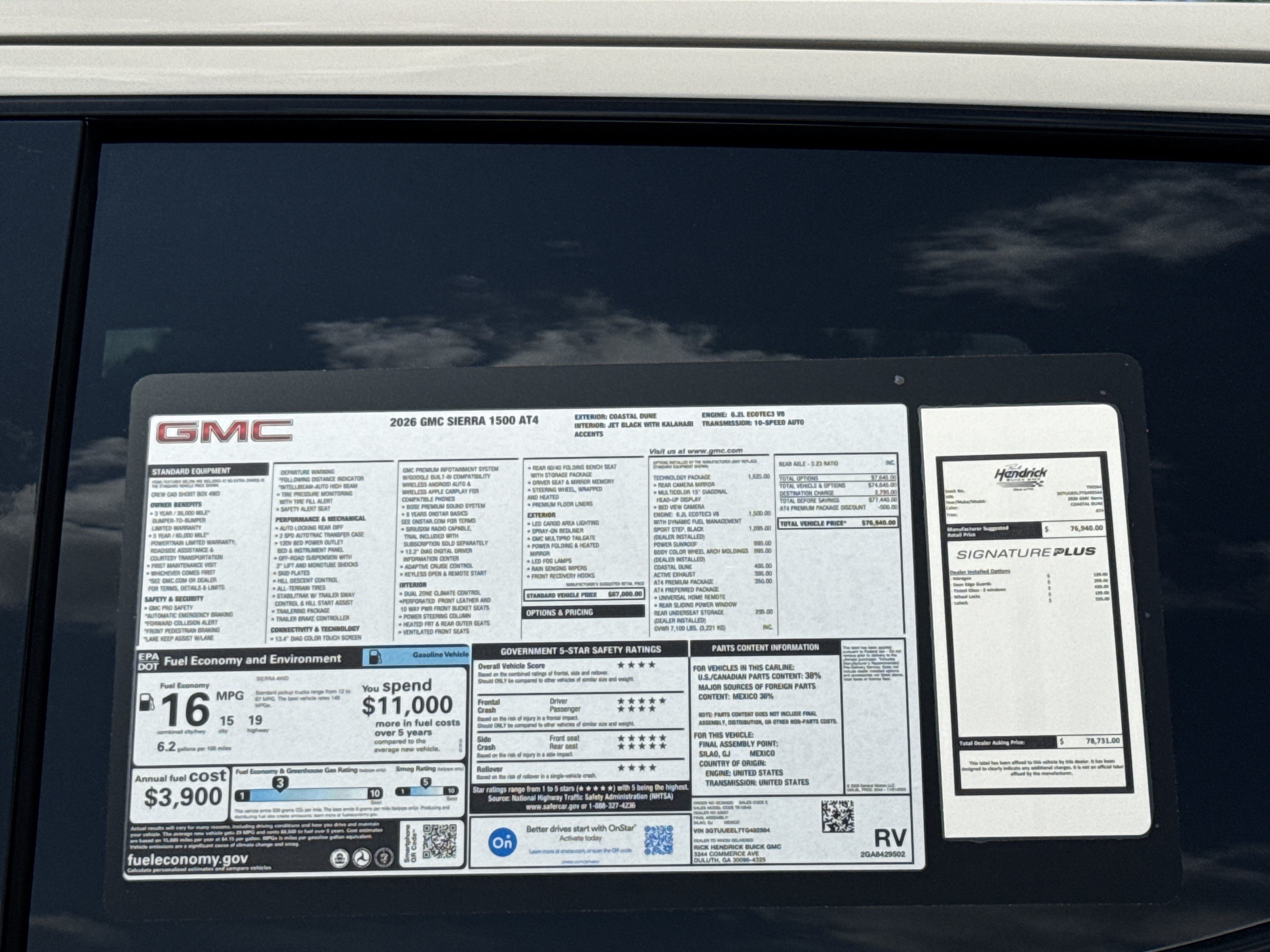 New 2026 GMC Sierra 1500 AT4 w/ AT4 Premium Package AWD/4WD image 38