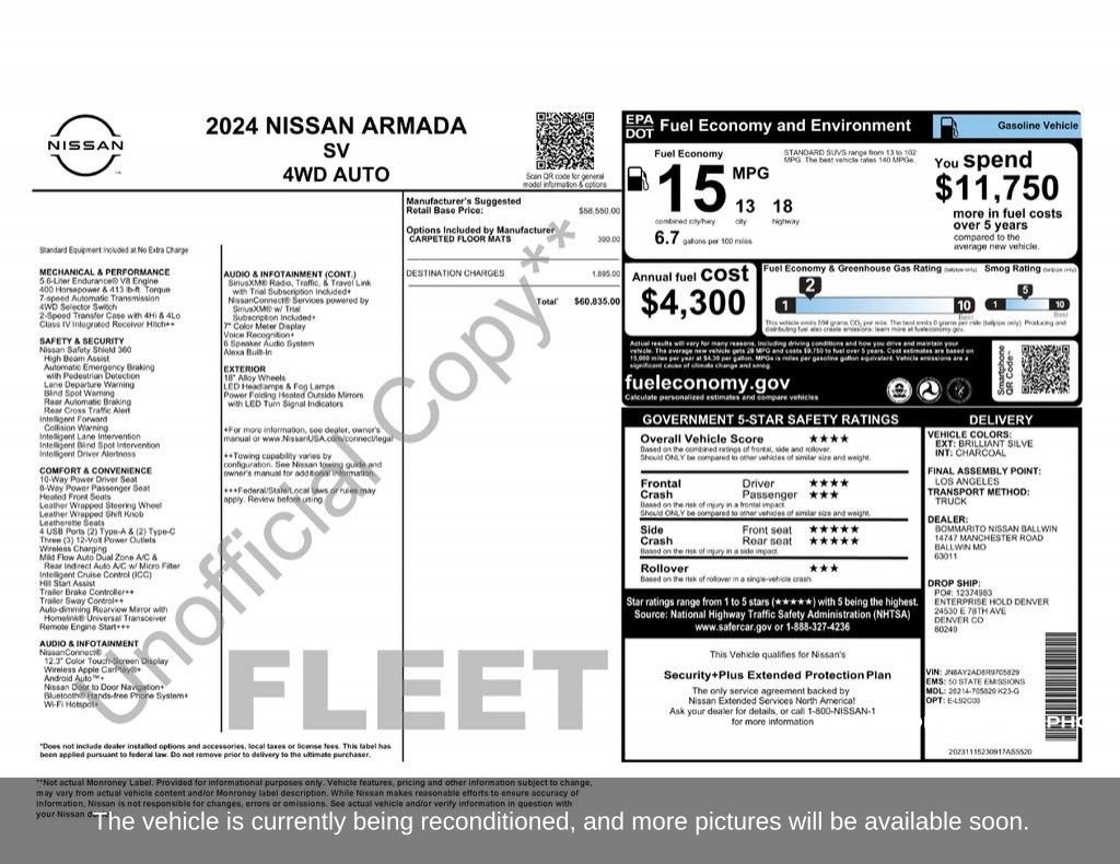 Used 2024 Nissan Armada SV image 10