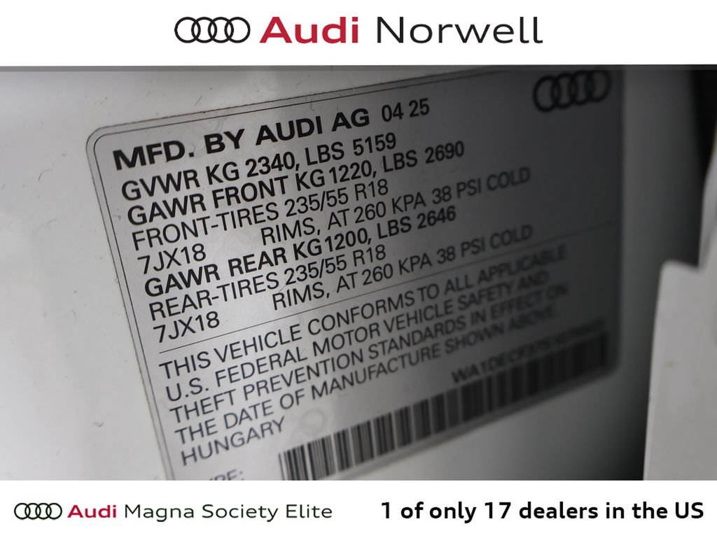 Certified 2025 Audi Q3 2.0T Premium w/ Convenience Package AWD/4WD image 3