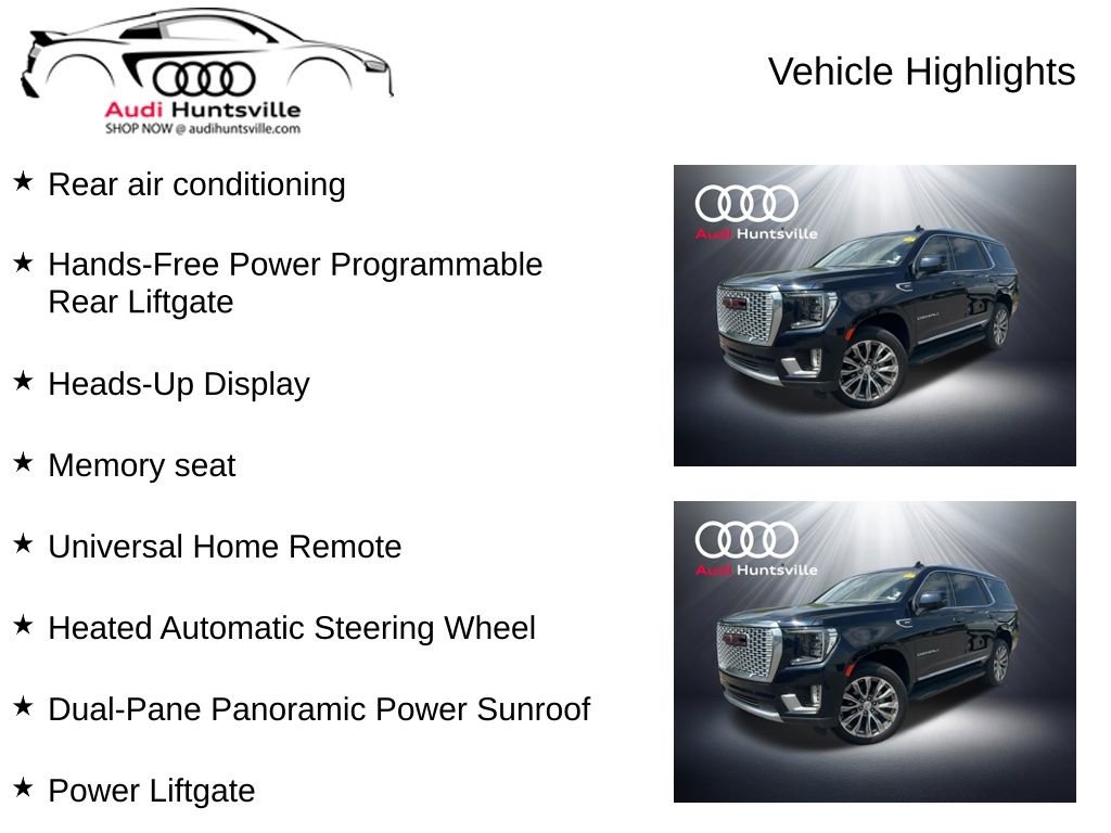 Used 2021 GMC Yukon Denali w/ LPO, Illumination Package RWD image 12