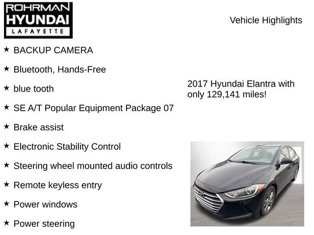 Used 2017 Hyundai Elantra SE image 7
