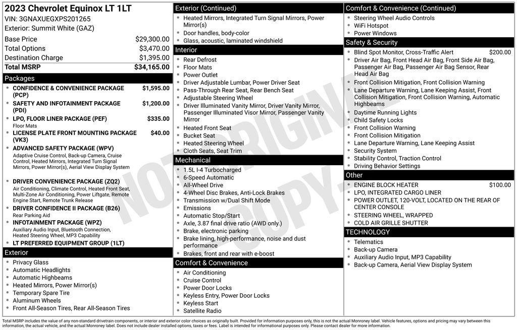 Used 2023 Chevrolet Equinox LT AWD/4WD image 44