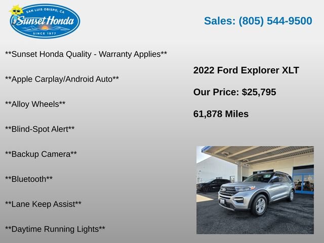 Used 2022 Ford Explorer XLT w/ Equipment Group 202A RWD image 5