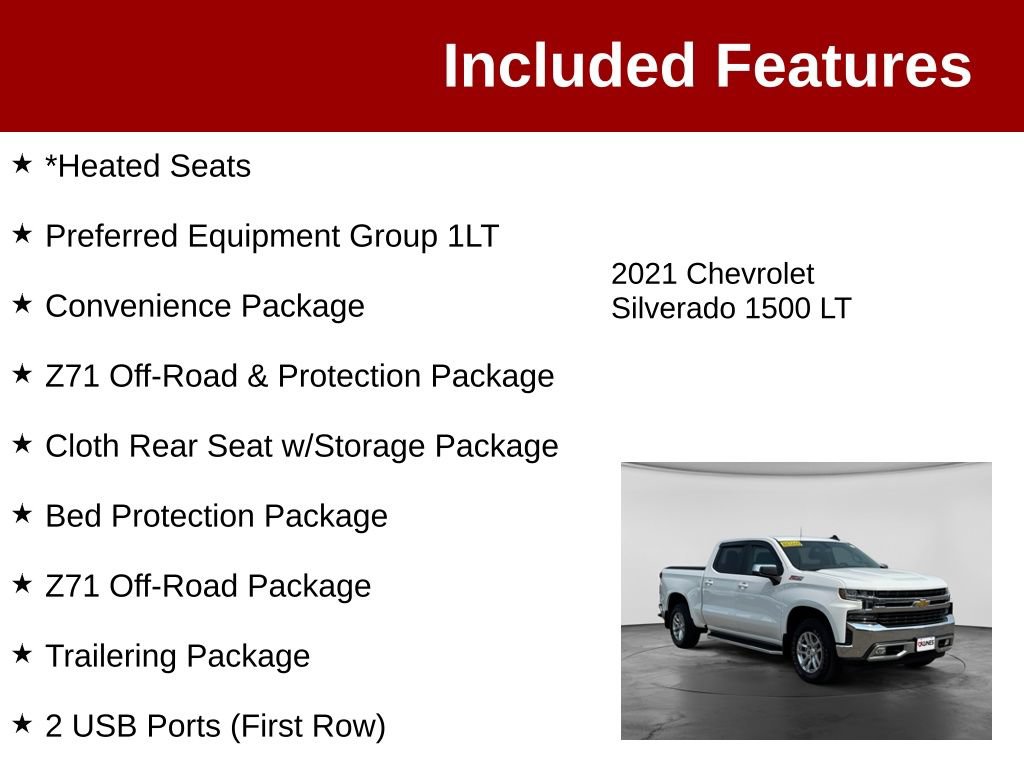 Used 2021 Chevrolet Silverado 1500 LT AWD/4WD image 3