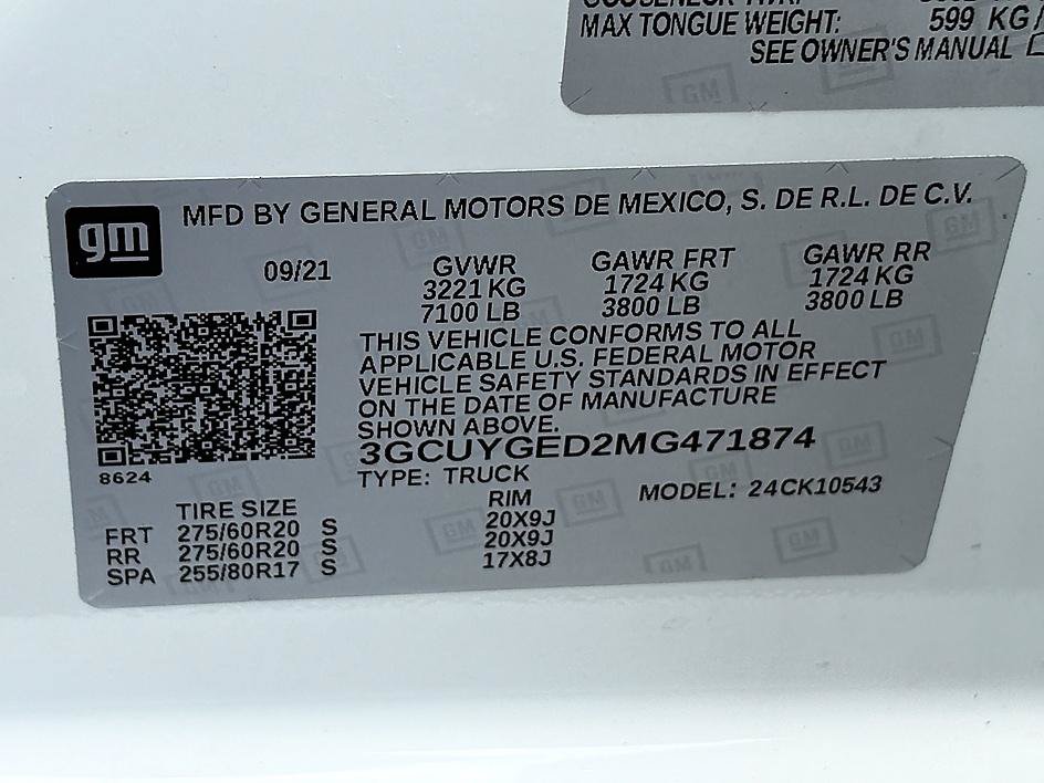Used 2021 Chevrolet Silverado 1500 LTZ w/ Safety Package II AWD/4WD image 24